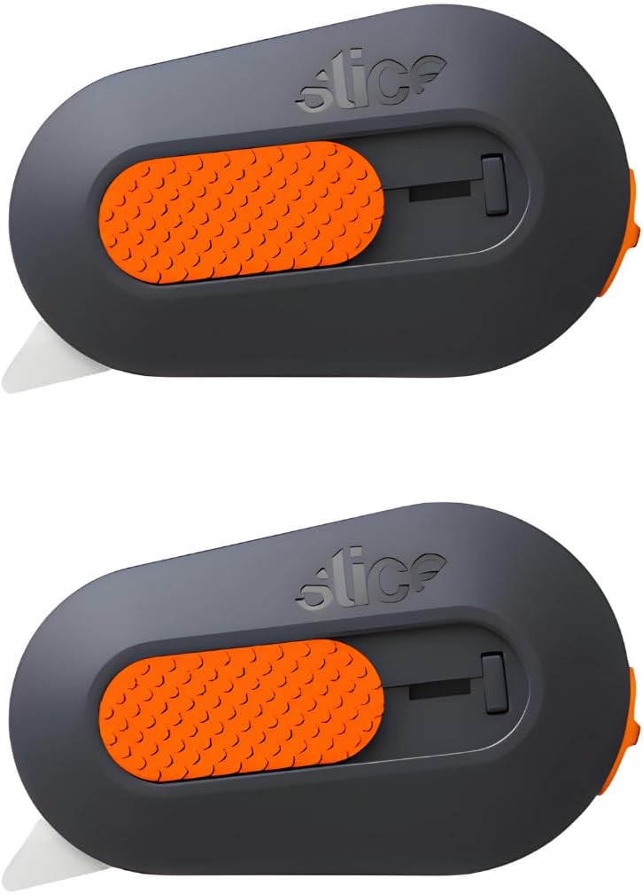 Slice Mini Box Cutter | Manual Retracting | Safe Ceramic Box Opener Lasting 11x Longer than Metal | Keychain Box Cutter | 2 Pack - Image 1